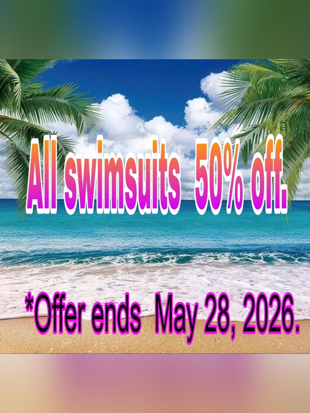 Swimwear 50% Off